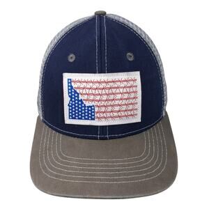 Idaho Flag Snapback Trucker Cap Multicolor OS Adjustable Mesh Arcadian Outfitter